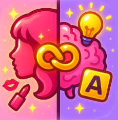 Beauty Brain Chain puzzle gameplay